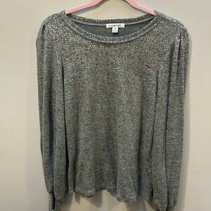 JohnPaulRichard Gray Sweater with copper Details
